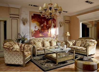 3+1 Sofa set Couch Classic Textile Fabric Couches Upholstery Sofa Sets